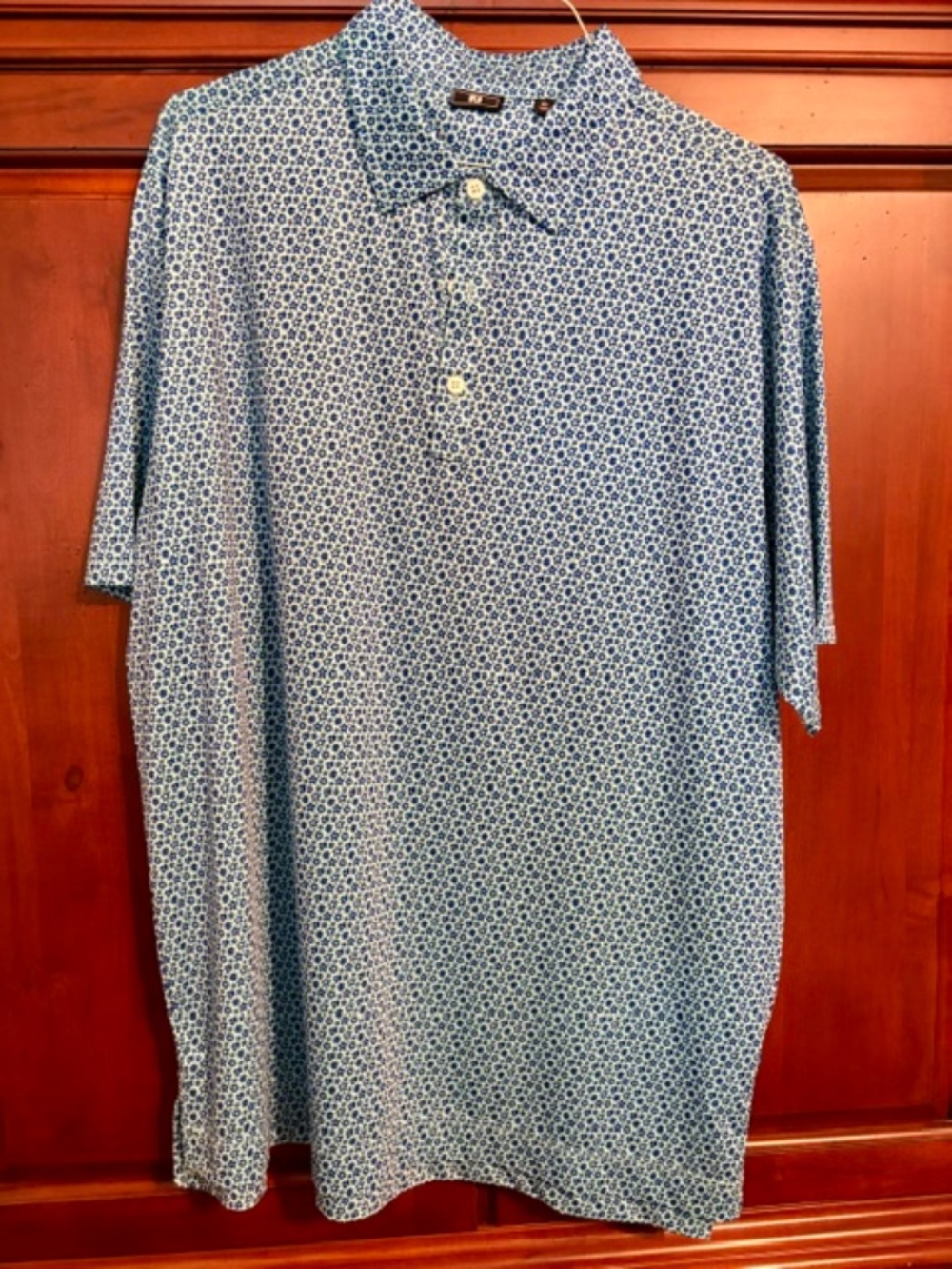 FOOTJOY Like New Mens Polo Size XL BLUE & WHITE
